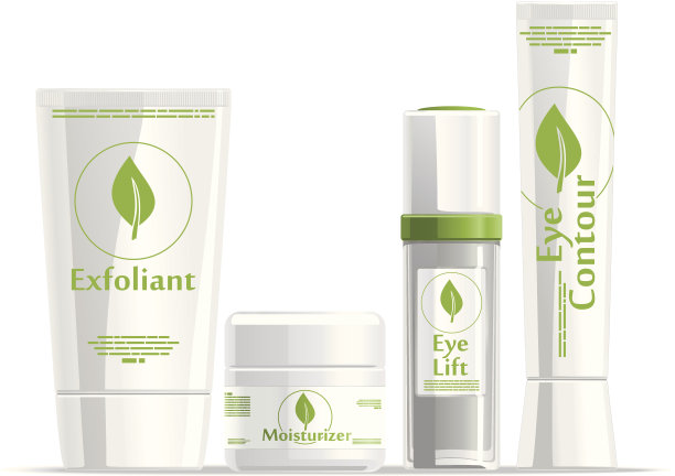 白色化妆品-正面视图图片下载