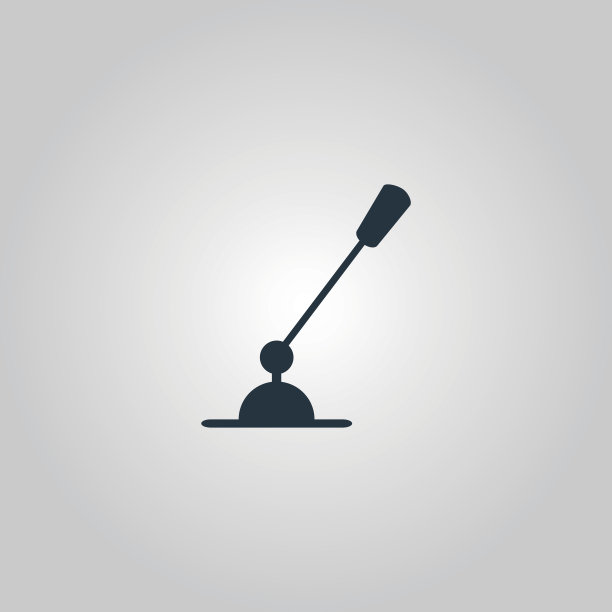 电脑的麦克风。单一平面图标。矢量图图片下载