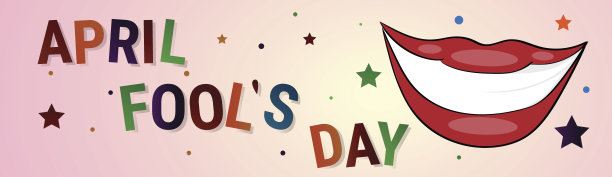 微笑的嘴第一愚人节快乐节日贺卡图片下载