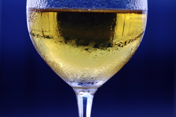 一杯冷的白葡萄酒图片下载