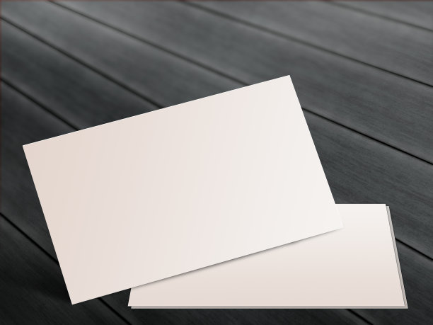 木质背景的空白名片图片下载