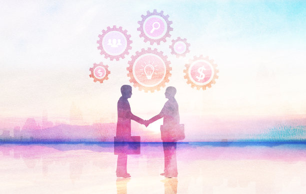 两个商人握手图片下载