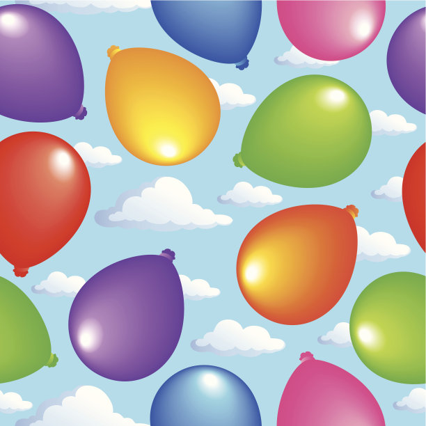 无缝背景气球2图片下载