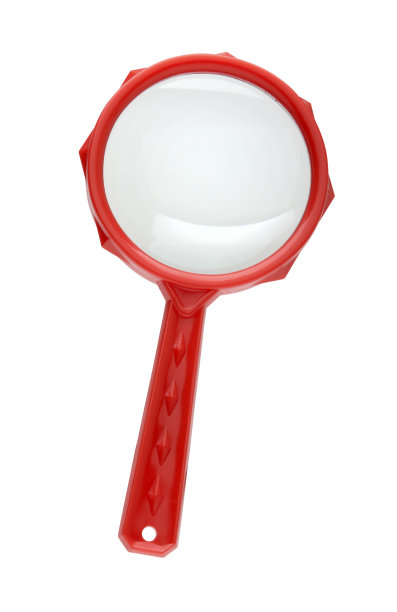 红色的放大镜图片下载