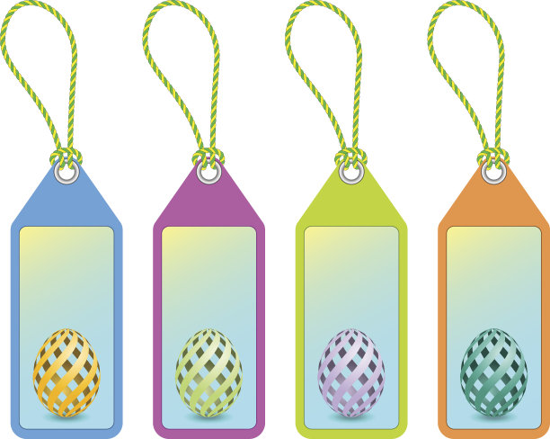 复活节购物标签图片下载