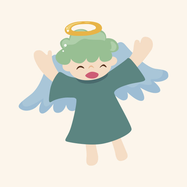 天使的主题元素图片下载