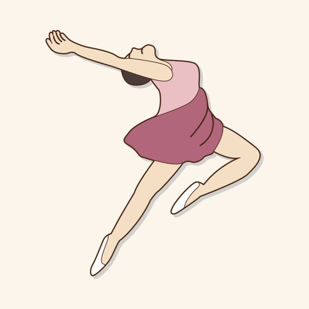 舞者主题元素向量，eps图片下载