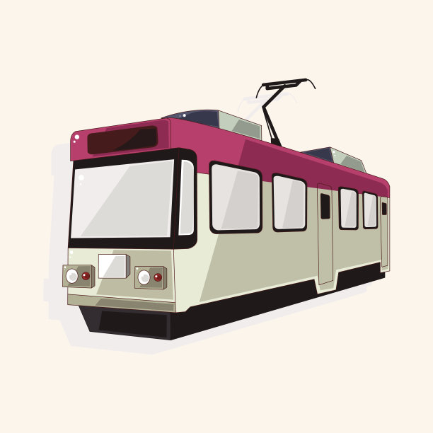 交通列车主题元素素材图片