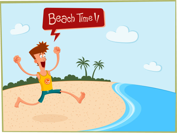 海滩上的夏天图片下载