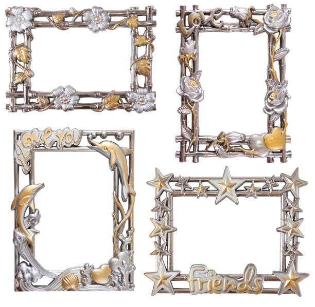 花银和金框架图片下载