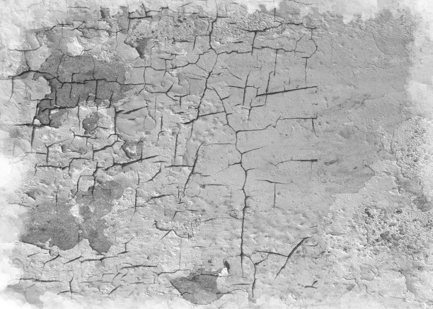旧开裂墙体背景图片下载