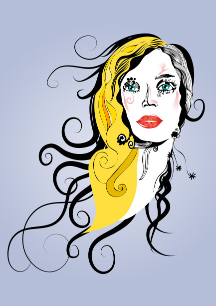 抽象的女孩图片下载