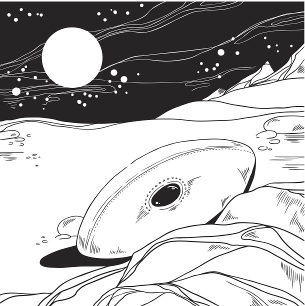 在外星坠毁的宇宙飞船图片下载