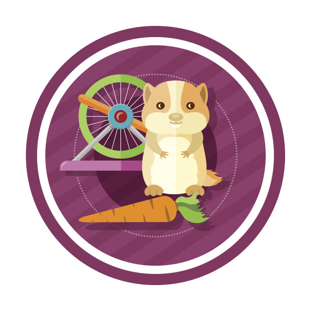 金色的仓鼠在吃胡萝卜图片下载