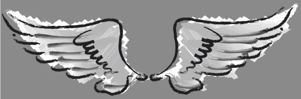 画卡通的翅膀图片下载