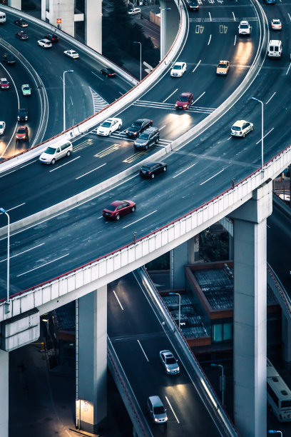 南浦大桥夜景特写，中国上海图片下载