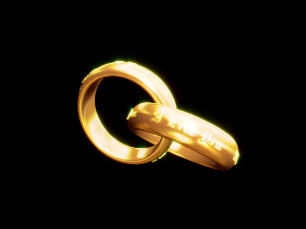 结婚戒指上有我爱你的短信图片下载