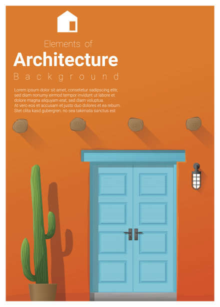 建筑元素，前门背景10图片下载