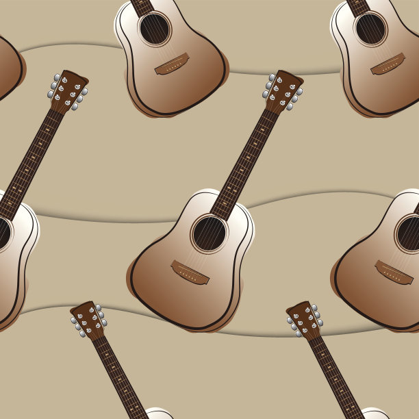 吉他无缝模式图片下载