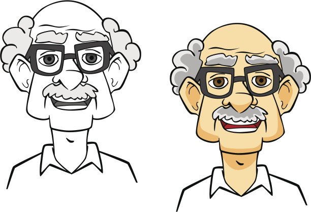 卡通高级人图片下载