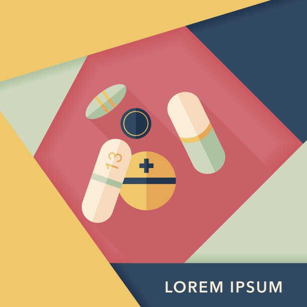 丸平与长影子图标，eps10图片下载