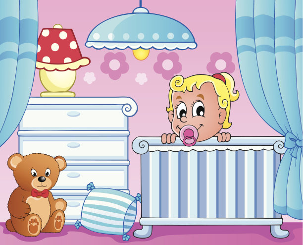 婴儿房主题形象图片下载