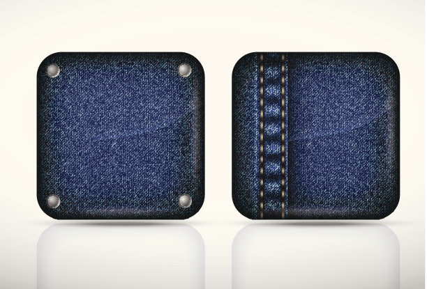 牛仔布的应用程序图标图片下载