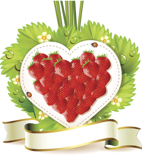 心的草莓图片下载