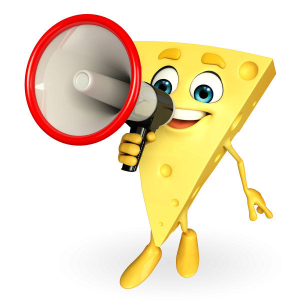 带有扩音器的奶酪特性图片下载
