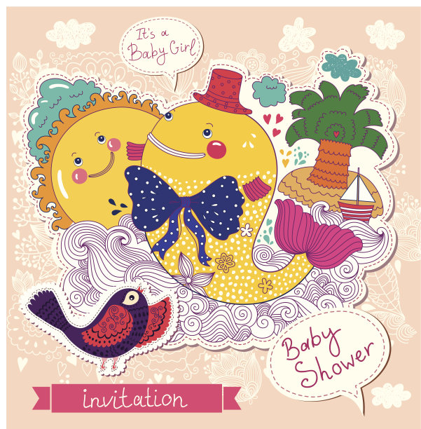 宝宝派对邀请图片下载