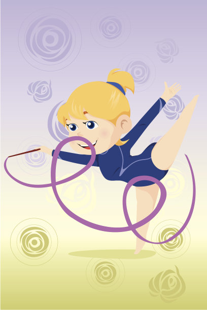 孩子在跳体操舞图片下载