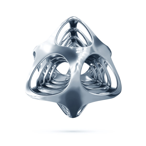 金属未来物体的插图图片下载