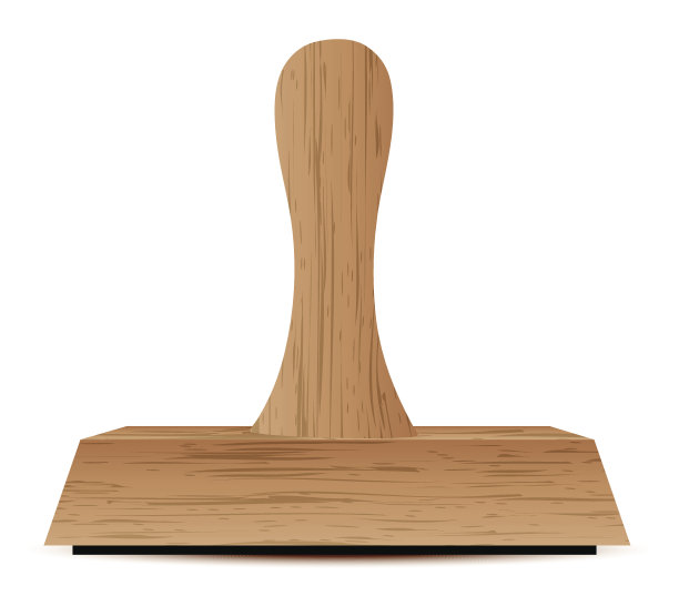 橡胶图章与木材纹理的白色背景图片下载