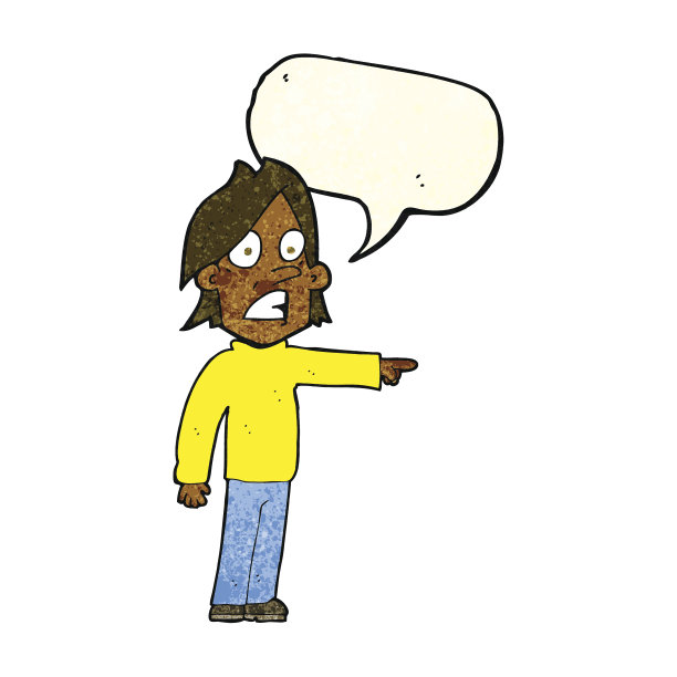 卡通惊讶的人用言语泡泡图片下载