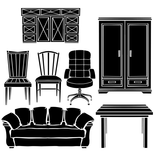 家具，椅子，扶手椅，沙发，桌子，橱柜图片下载