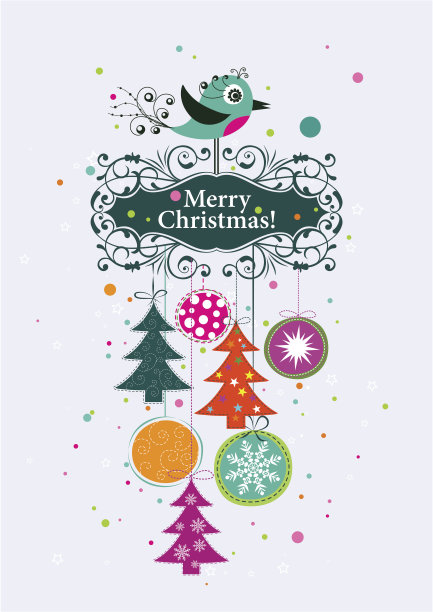 圣诞贺卡模板图片下载