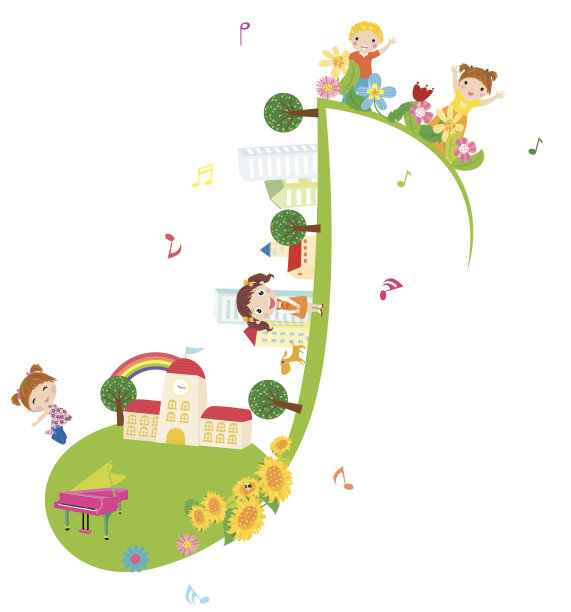 孩子和音乐图片下载