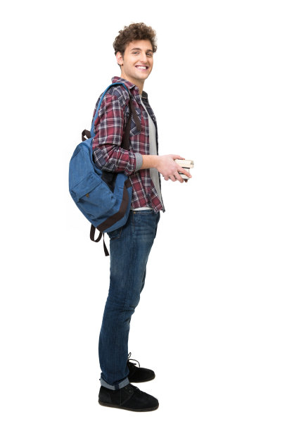 一个快乐的男学生的肖像图片下载