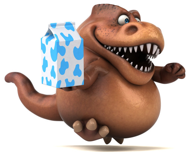 有趣的Trex - 3D插图图片下载