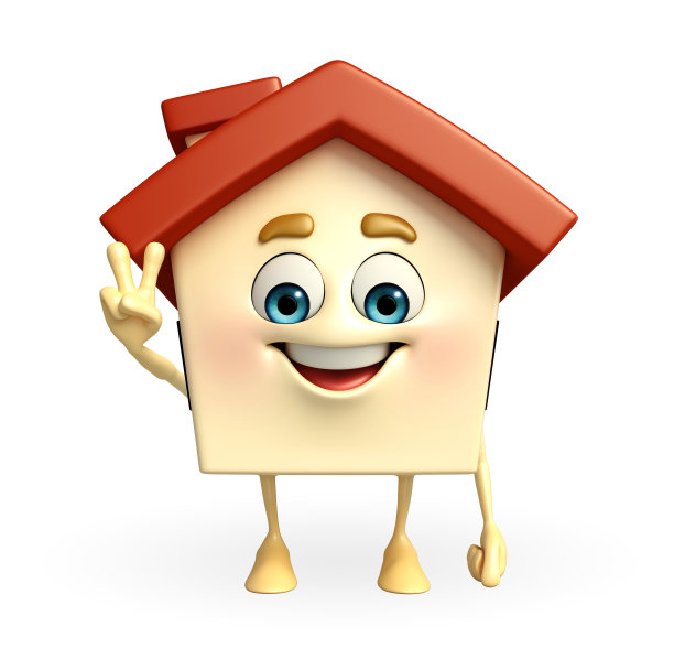 带有胜利标志的房子性格图片下载