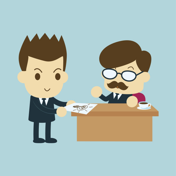 员工向老板简述自己的想法图片下载