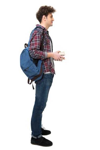 一个英俊的男学生的肖像图片下载