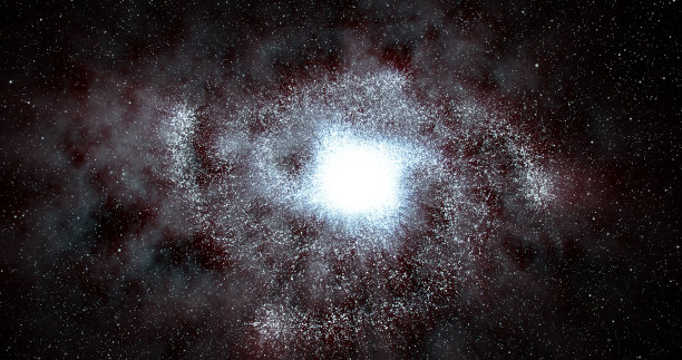 宇宙中的螺旋星系素材图片