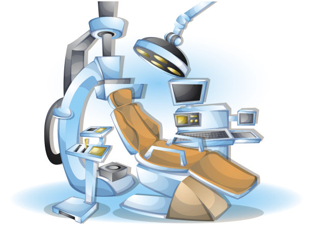 卡通矢量插图内部手术手术室与分离层图片下载