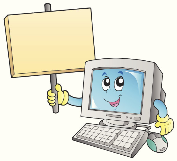 带有空白板的桌面计算机图片下载