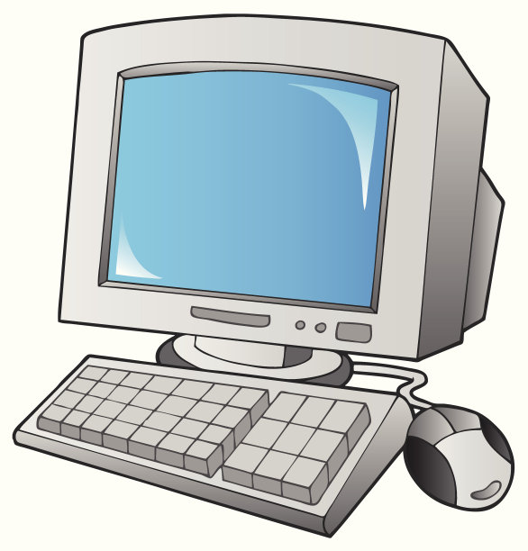 卡通桌面计算机图片下载