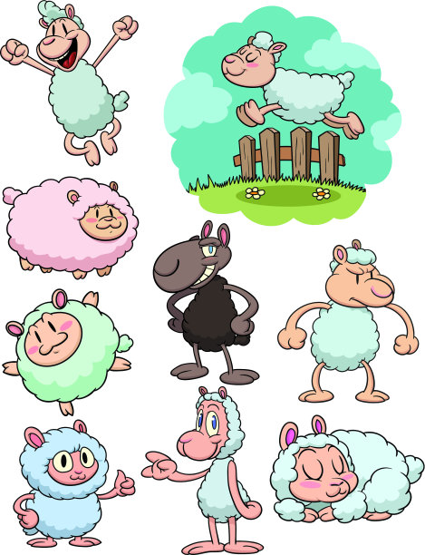 卡通绵羊图片下载