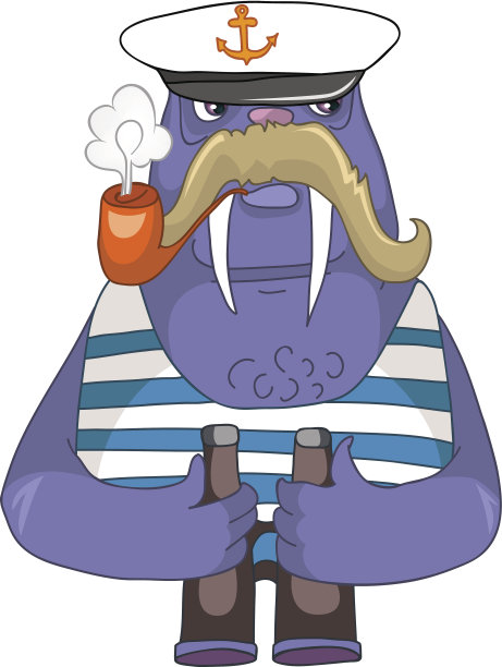 卡通人物海象图片下载