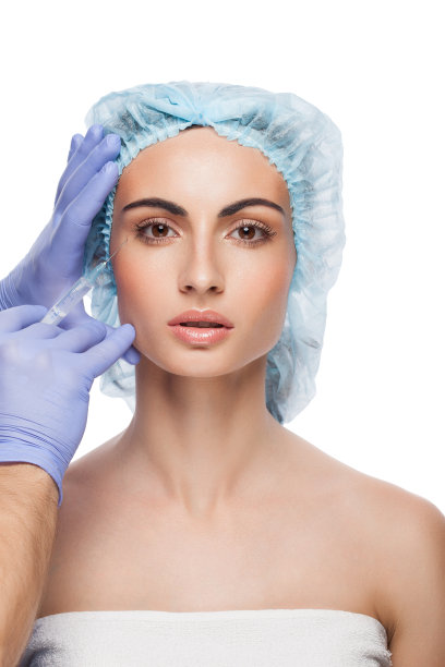 肉毒杆菌注射。图片下载