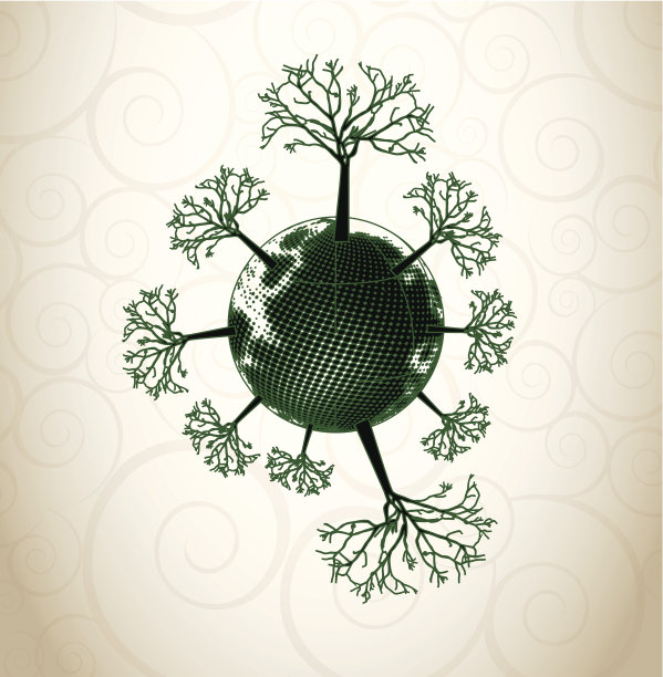 轮廓的树木图片下载